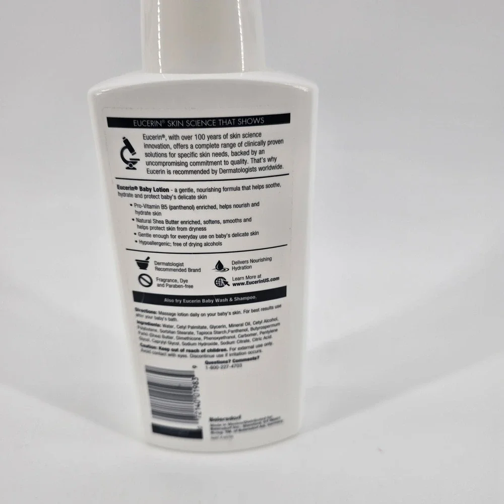 Eucerin Baby Lotion Sensitive Skin Shea Butter Pro-Vitamin B5 13.5oz New